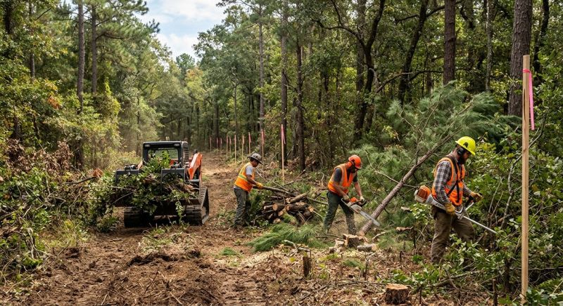 Bushes Clearing in Gwinnett County, GA
